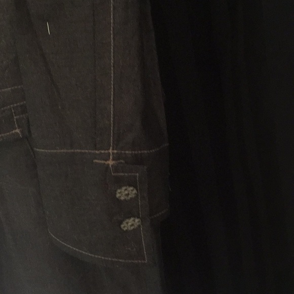 NWT Grey Pant suit with a shimmer of peach threading - Picture 2 of 5